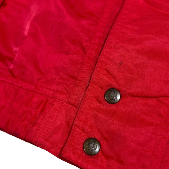 Vintage 90s Ferrari Magneti Marelli Red Windbreaker Jacket Mens One Size Large - Picture 5 of 13